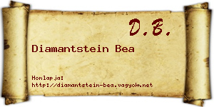 Diamantstein Bea névjegykártya